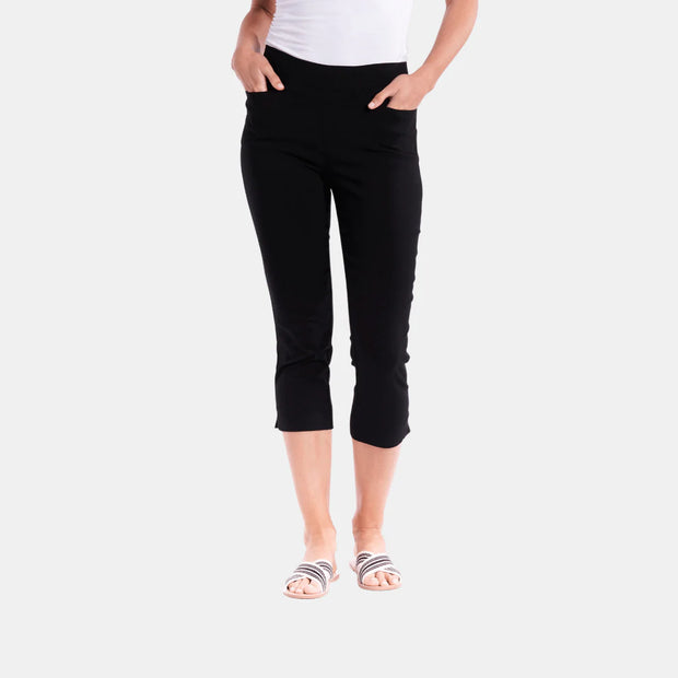 Betty Basics Crop Bengaline Pant - Black