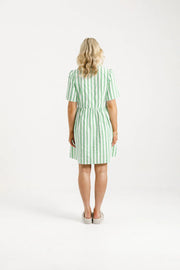 Home-lee Cleo Mini Dress - Apple Stripes