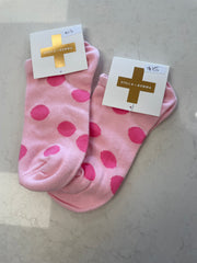 Stella + Gemma Socks - Pink Spots