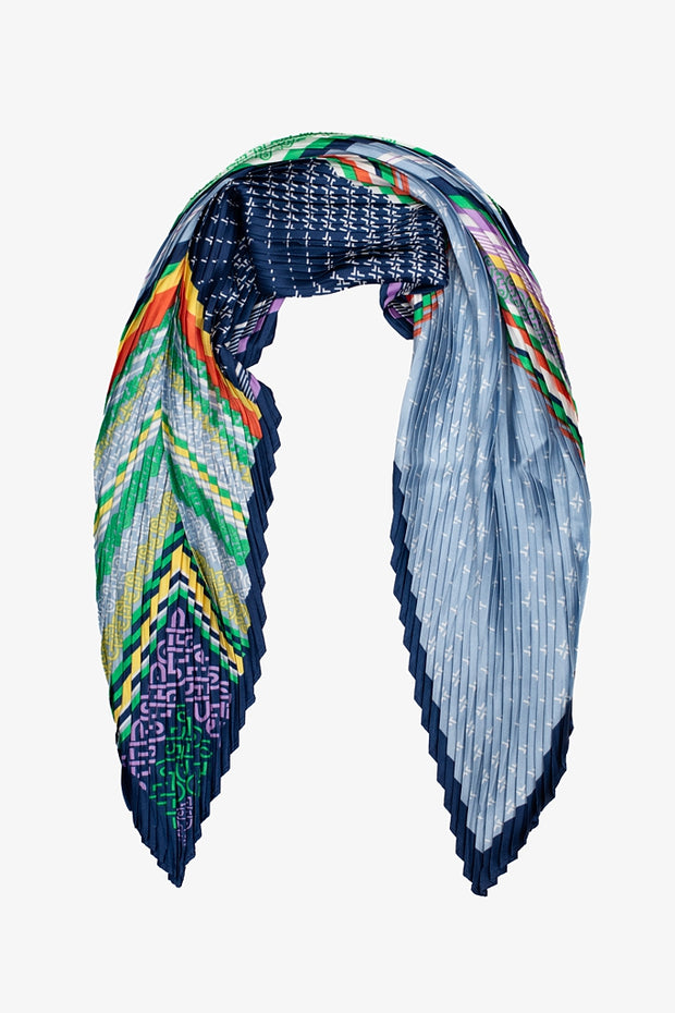 Antler Neck Scarf - Mixprint Blue Mixprint Blue