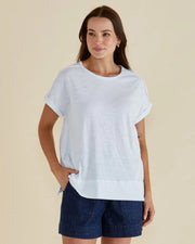 Betty Basics Shirley Short Sleeve Tee - White