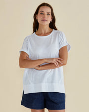 Betty Basics Shirley Short Sleeve Tee - White