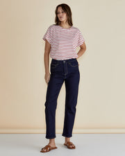 Betty Basics Willa Tee - Red Stripe