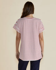 Betty Basics Willa Tee - Red Stripe