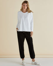 Betty Basics Brixley Long Sleeve Top - White