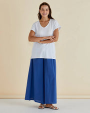 Betty Basics Ayla V-neck Tee - White