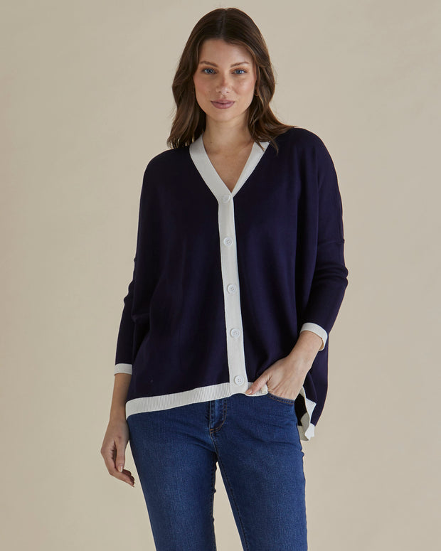 Betty Basics Hampton Cardigan - Navy