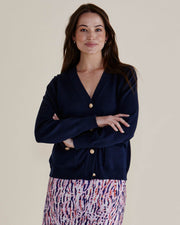 Betty Basics Leon Knit Cardigan - Navy