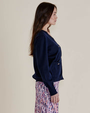 Betty Basics Leon Knit Cardigan - Navy