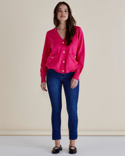 Betty Basics Leon Knit Cardigan - Pink