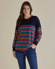 Betty Basics Sophie Knit Jumper - Rainbow