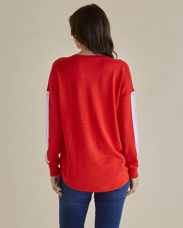 Betty Basics Sophie Knit Jumper - Red