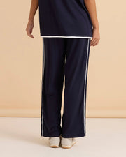 Betty Basics Evelyn Wide Leg Jogger - Navy