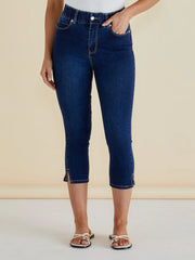 Betty Basics Camila Crop Jeans - Midnight Denim