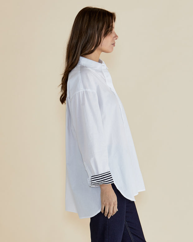 Betty Basics Claire Classic Shirt - White