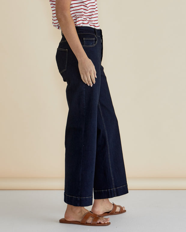 Betty Basics Willow Wide Leg Jean - Ink