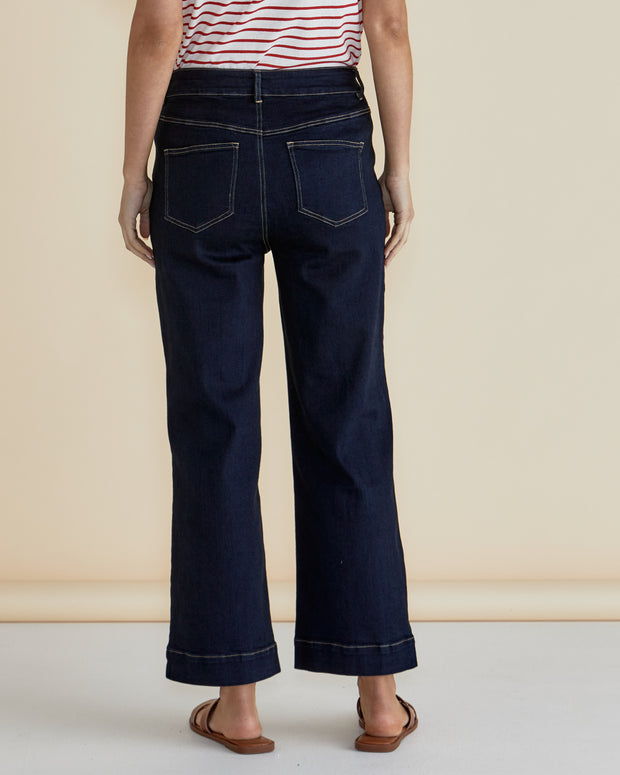 Betty Basics Willow Wide Leg Jean - Ink