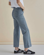 Betty Basics Willow Wide Leg Jeans - Pinstripe