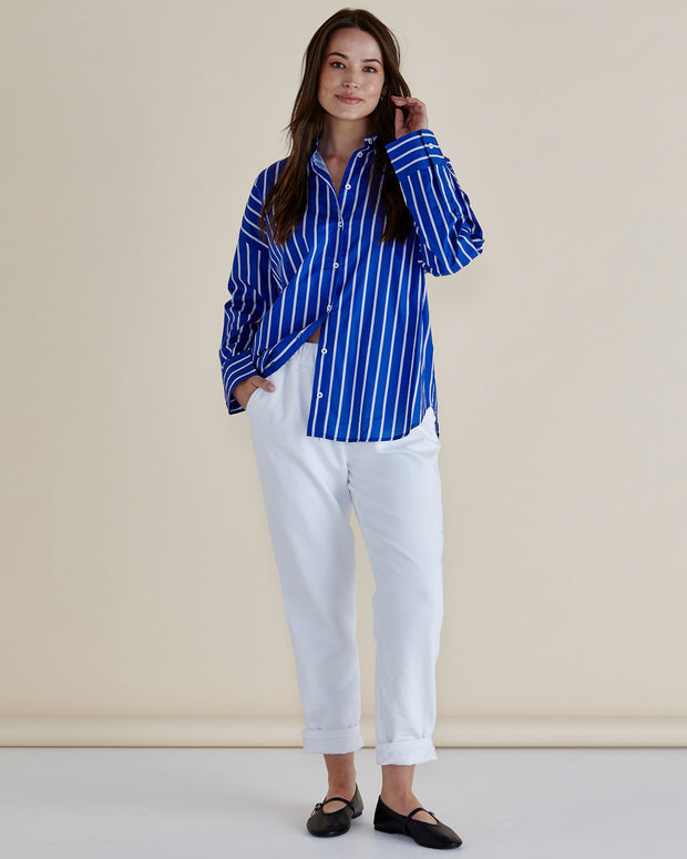 Betty Basics Regatta Shirt - Blue Stripe