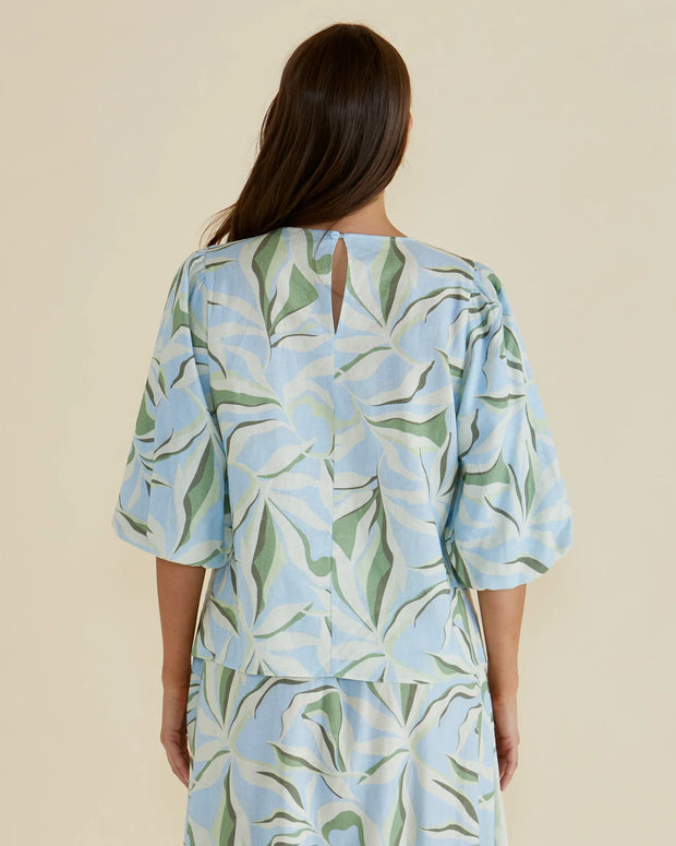 Betty Basics Belize Blouse - Garden Print