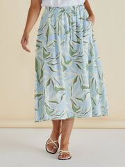 Betty Basics Belize Skirt - Garden Print
