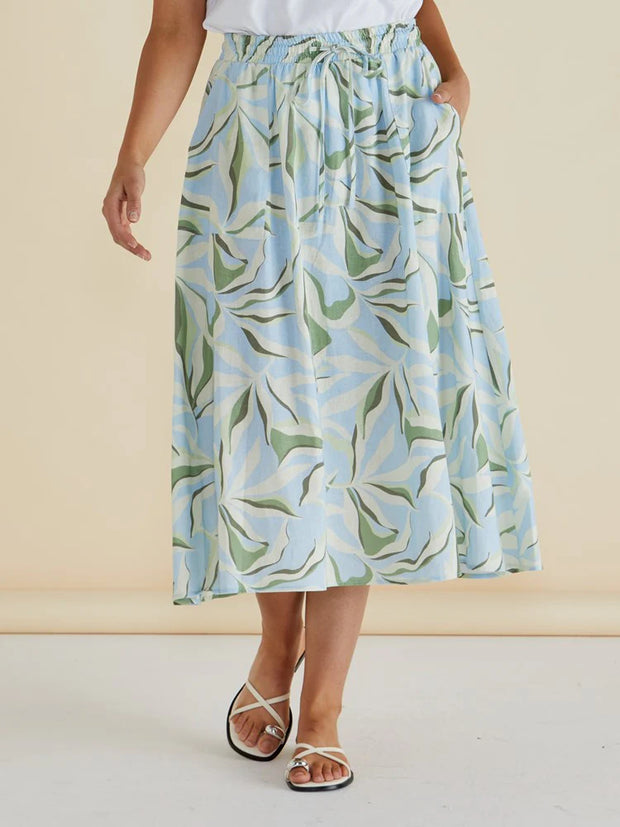 Betty Basics Belize Skirt - Garden Print