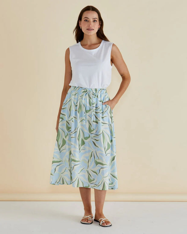 Betty Basics Belize Skirt - Garden Print