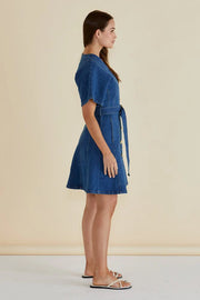 Betty Basics Fiori Denim Dress - Mid Wash