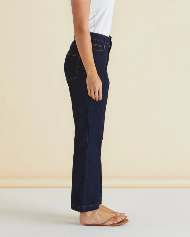 Betty Basics Fleur Bootleg Jean - Smoke Ink