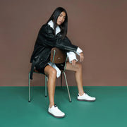 Woden Sneakers Bjork Mix - Blanc De Blanc/Black
