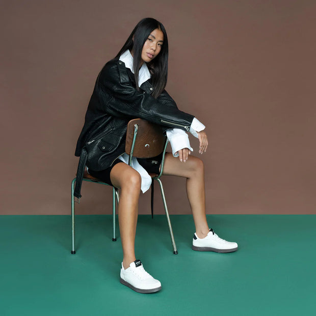 Woden Sneakers Bjork Mix - Blanc De Blanc/Black