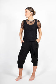 Antler NZ Bow Mesh Top - Black