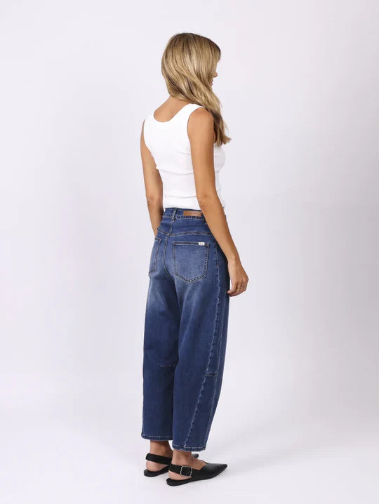 Monaco Toni Barrel Jeans - Blue