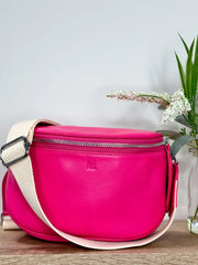 Lemon Tree Dani Leather Bag - Cosmopolitan With Natural Strap