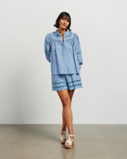 et alia Everly Blouse - Powder Blue