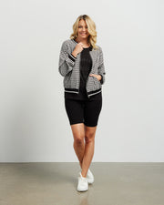 et alia Bobby Bomber - Black/White Check