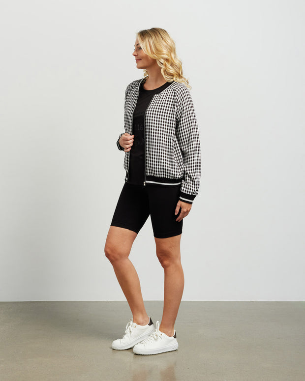 et alia Bobby Bomber - Black/White Check