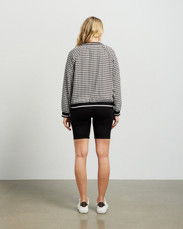 et alia Bobby Bomber - Black/White Check