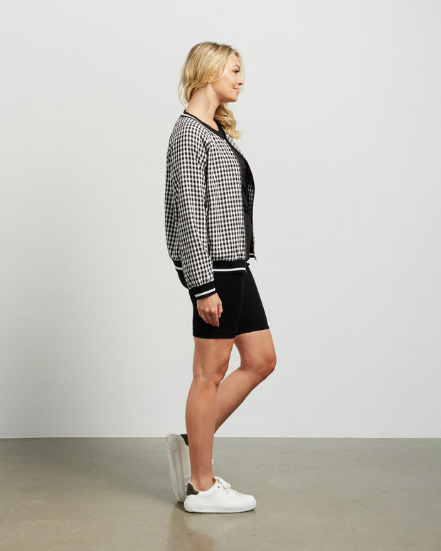 et alia Bobby Bomber - Black/White Check