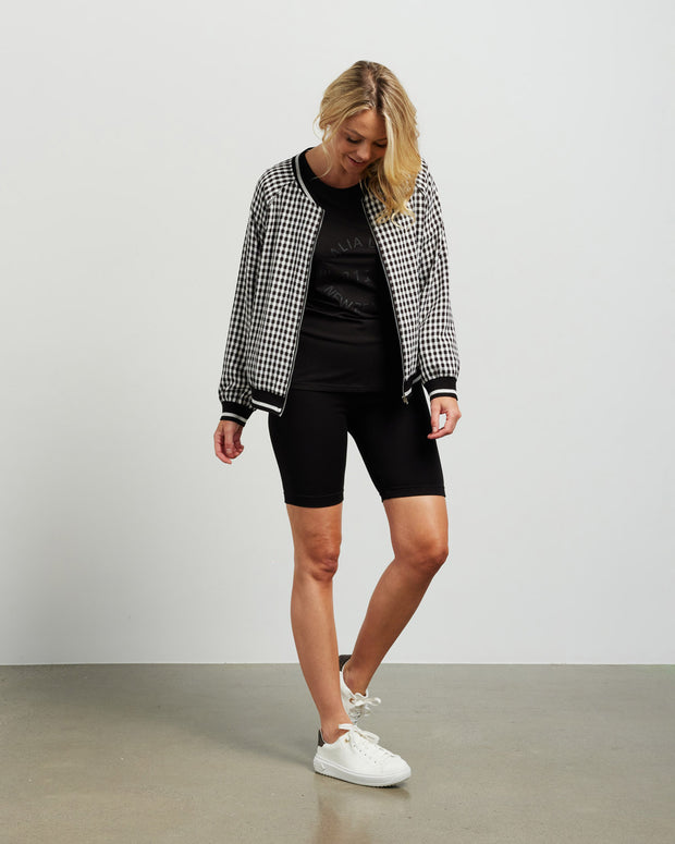 et alia Bobby Bomber - Black/White Check