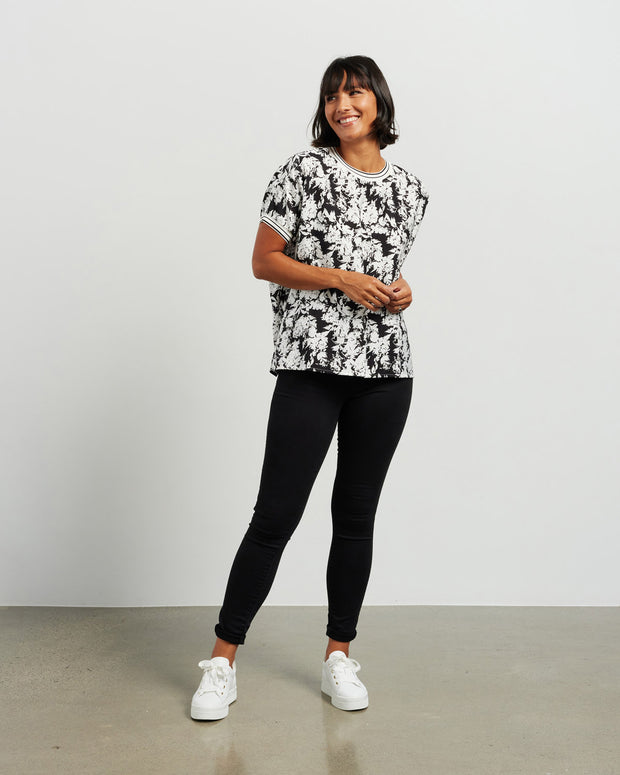 et alia Brea Top - Fiorello Print