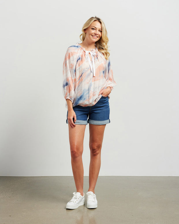 et alia Talia Top - Sunset Print