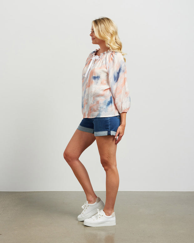 et alia Talia Top - Sunset Print