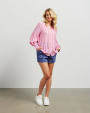 et alia Heidi Blouse - Barbie Pink