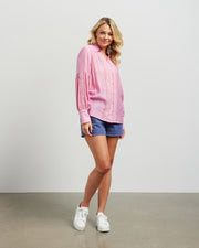 et alia Heidi Blouse - Barbie Pink