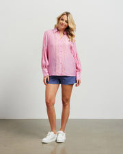 et alia Heidi Blouse - Barbie Pink