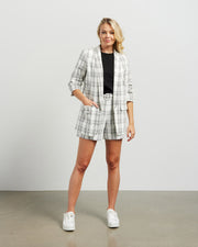 et alia Kennedy Blazer - White Plaid