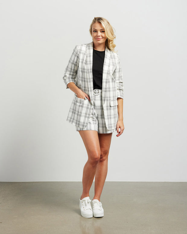 et alia Kennedy Blazer - White Plaid