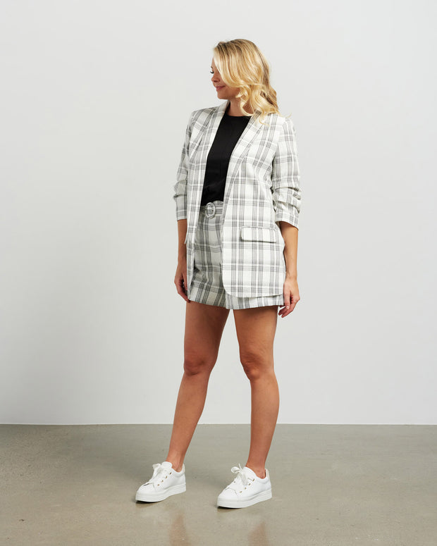 et alia Kennedy Blazer - White Plaid