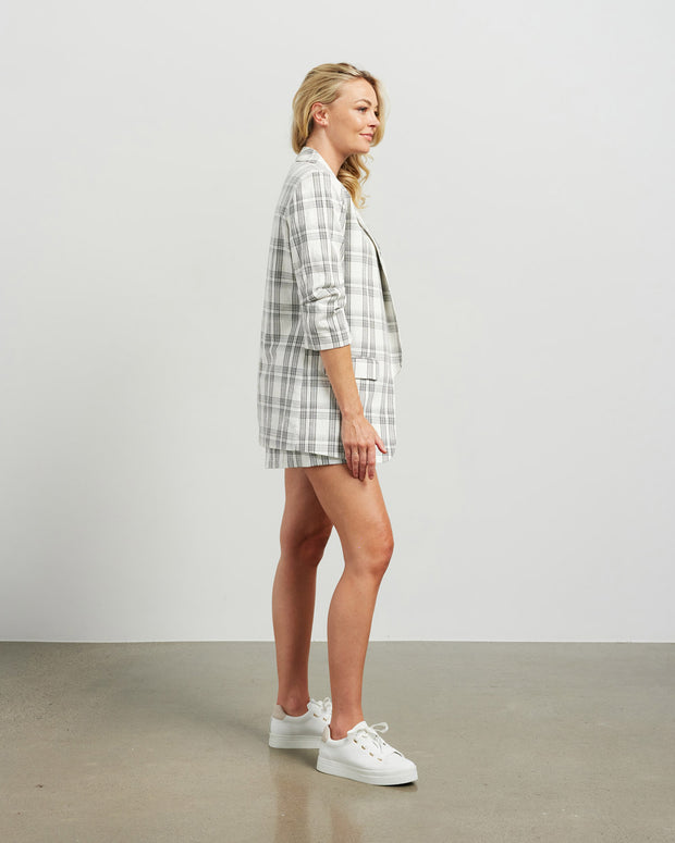 et alia Kennedy Blazer - White Plaid